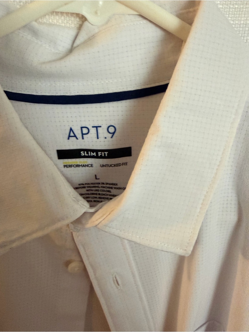 Apt. 9 White Slim Fit Dress Shirt